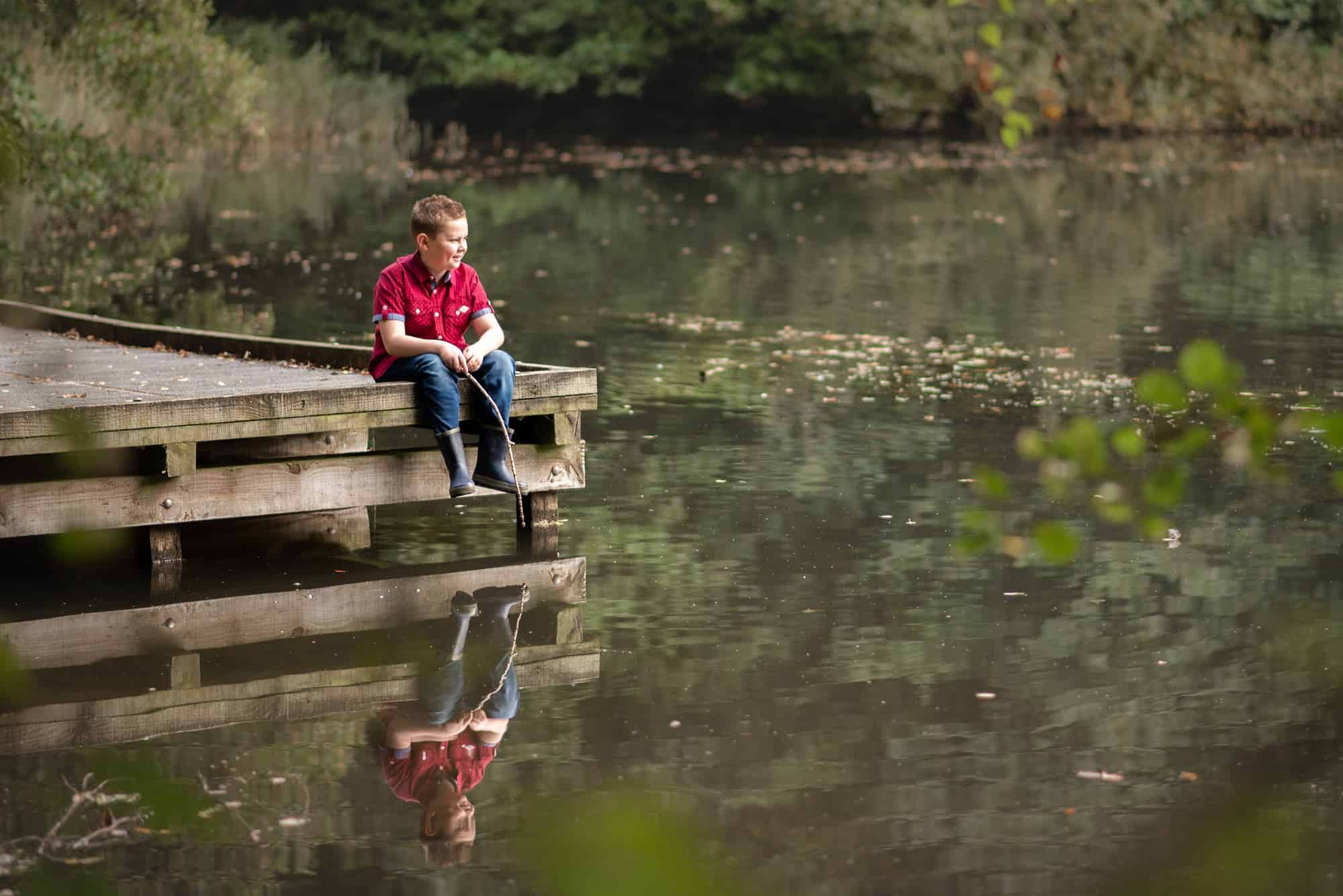 Fun Family photo, taken of the whole family at Swanick lakes for a relaxed and fun photo shoot. in Hampshire